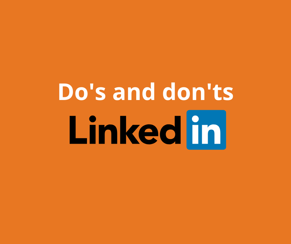 Do's and don'ts på LinkedIn
