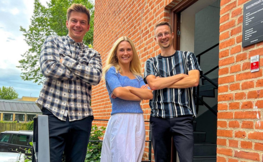 Aske, Nicoline og Julian fra Kjærup Kommunikation